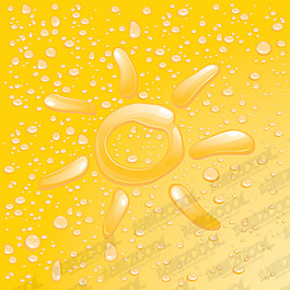 太陽 水滴