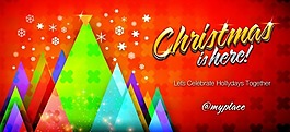 繽紛圣誕節(jié)主題海報(bào)