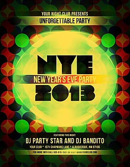 party 酒吧DJ海報(bào)