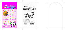 HELLO KITTY韓文掛卡、彩卡設計