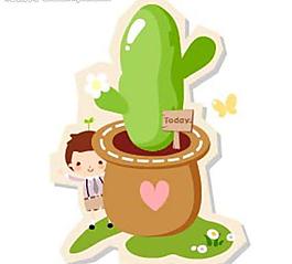 鮮花仙人掌圖片