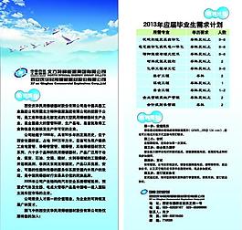 2013年招聘宣傳單頁圖片