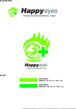 眼睛LOGO設(shè)計標(biāo)識設(shè)計VI識別系統(tǒng)