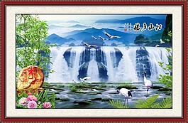 山水家居裝飾畫(huà)素材下載