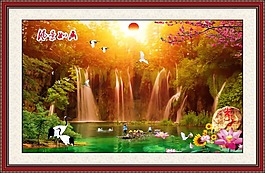 山水室內(nèi)裝飾畫素材下載