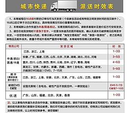 淘寶網(wǎng)店城市快遞時效表圖片