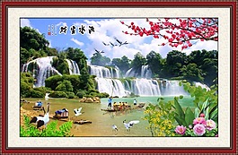 山水室內(nèi)裝飾畫 素材下載