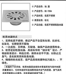 不銹鋼地漏信息圖圖片