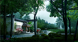 傳統中式古典大宅