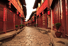 麗江古城的老街道