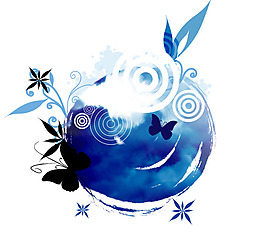 相册底纹PSD素材 抽象墙画图片
