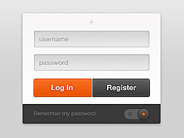 清爽手機登錄界面UI設(shè)計