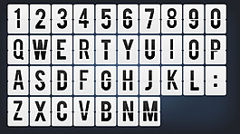 數字字母UI素材