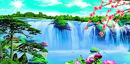 巨幅山水画