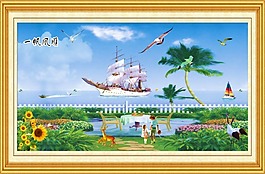油畫 自然風(fēng)景素材下載