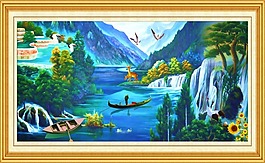 油畫風(fēng)景模板下載