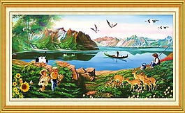 油画风景素材下载