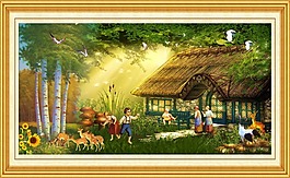 油畫風(fēng)景模板下載