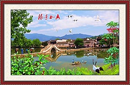 山水畫素材下載