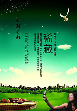 房地產(chǎn)創(chuàng)意廣告psd