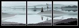 山水无框画