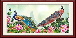花鳥畫 休閑場(chǎng)所裝飾掛畫