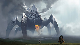 移动的火山