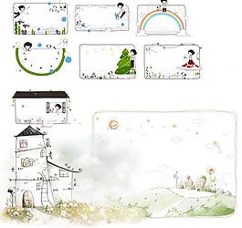 卡通背景素材图片