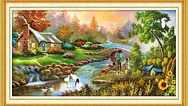 油畫風(fēng)景圖片