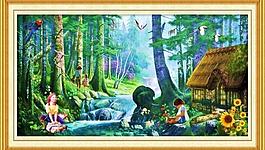 油畫風(fēng)景圖片
