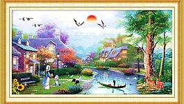 油畫風(fēng)景圖片