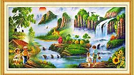 油畫風(fēng)景圖片