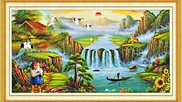 油畫風(fēng)景圖片