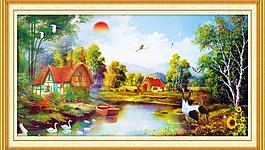油畫風(fēng)景圖片