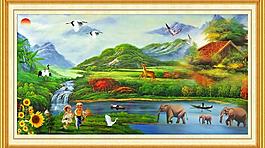 油畫風(fēng)景圖片