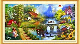 油畫風(fēng)景圖片