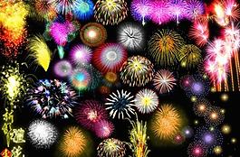 新年禮花大全圖片