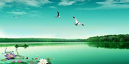 湖邊風(fēng)景圖片