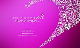 粉色心形背景素材圖片