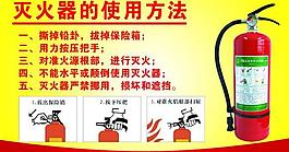 滅火器的使用方法圖片