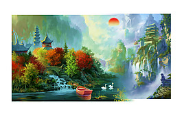 油畫風(fēng)景