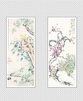 高清花鳥矢量圖