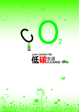 綠色低碳公益海報