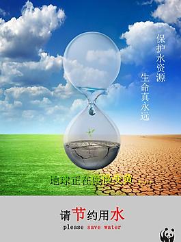 請節(jié)約用水圖片