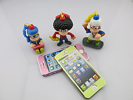 iphone5手機殼公仔