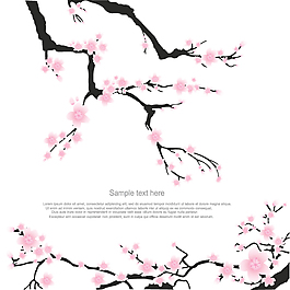 梅花卡片