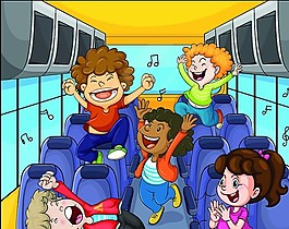 小孩車上
