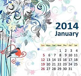 2014年日歷圖片