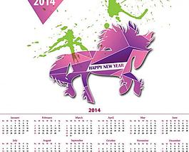 2014年日历图片