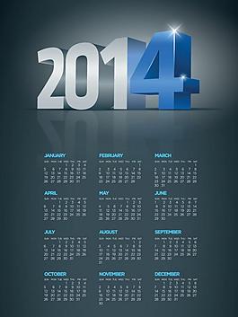 2014年日歷圖片
